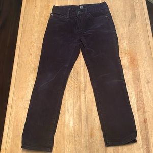 Dark Navy Black gap denim 6 stretch slim boys corduroy pants
